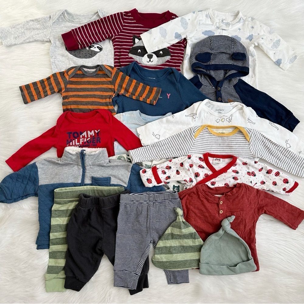 0-3 Months Baby Boy Fall/ Winter Clothes LOT